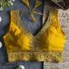 Tew Heavy Pure Soft Roman Silk Sequence Work Fancy Blouse